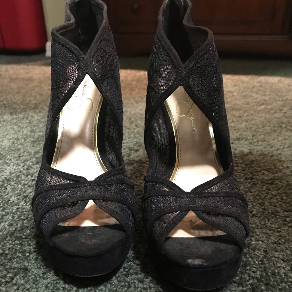 Jessica Simpson Black Heels